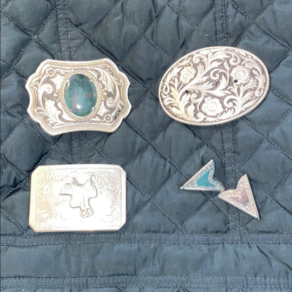 Vintage Belt Buckles and Collar Clips